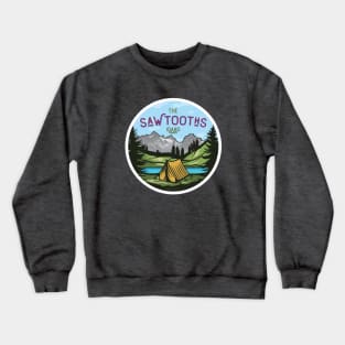 Sawtooth Mountains in Stanley Idaho Crewneck Sweatshirt